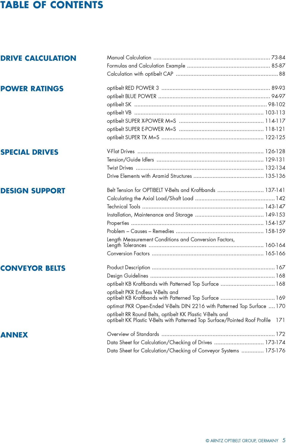 .. 122-125 SPECIAL DRIVes V-Flat Drives... 126-128 Tension/Guide Idlers... 129-131 Twist Drives... 132-134 Drive Elements with Aramid Structures.
