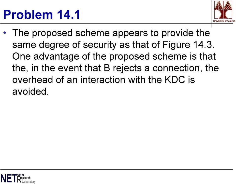 security as that of Figure 14.3.