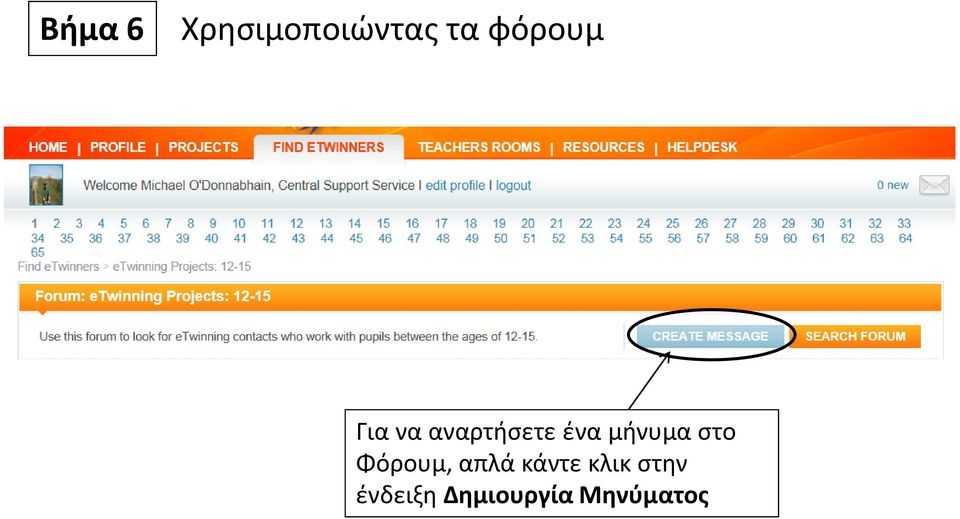 μήνυμα στο Φόρουμ, απλά κάντε