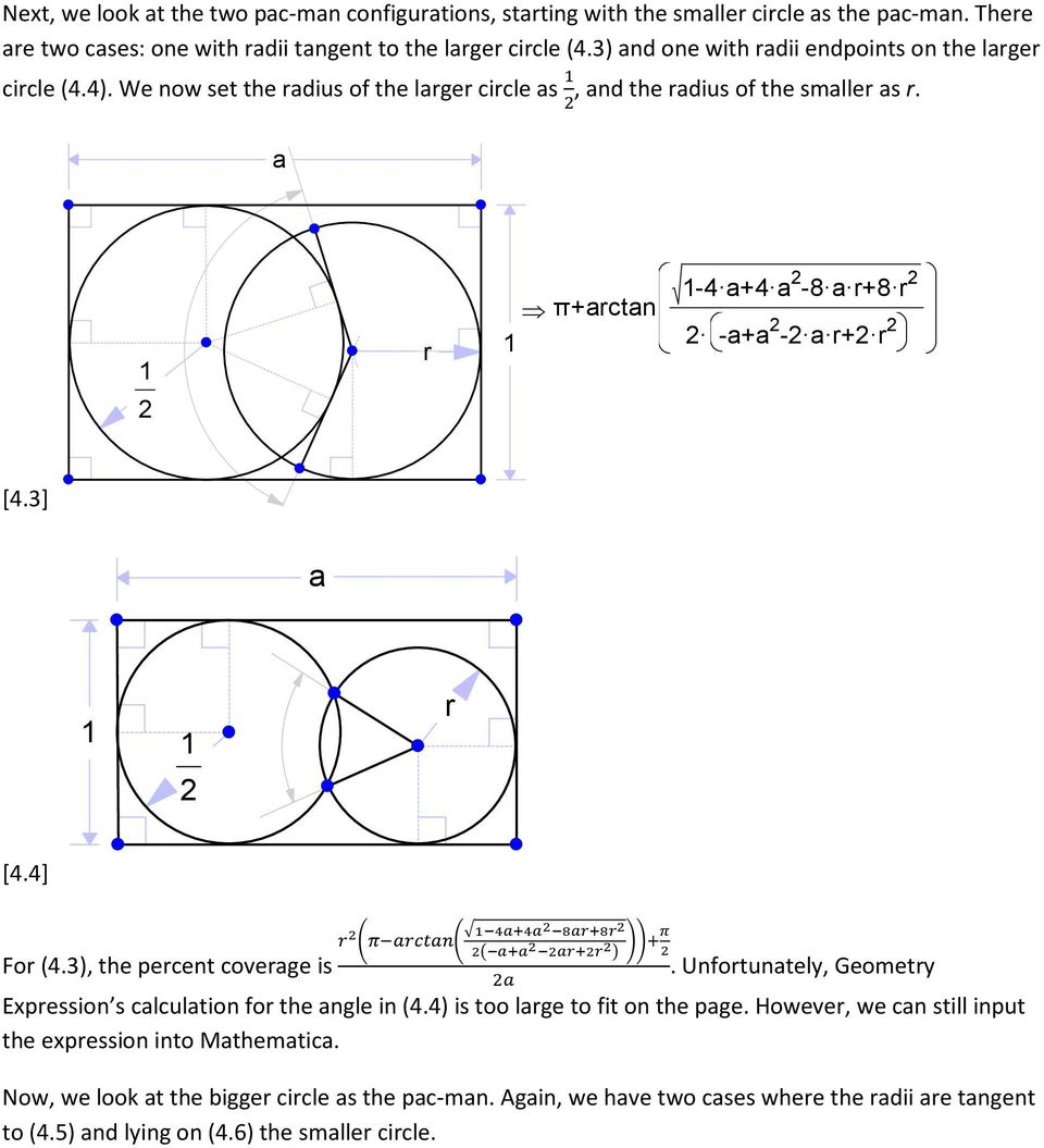 3), the pecent covege is. Unfotuntely, Geomety Expession s clcultion fo the ngle in (.) is too lge to fit on the pge.
