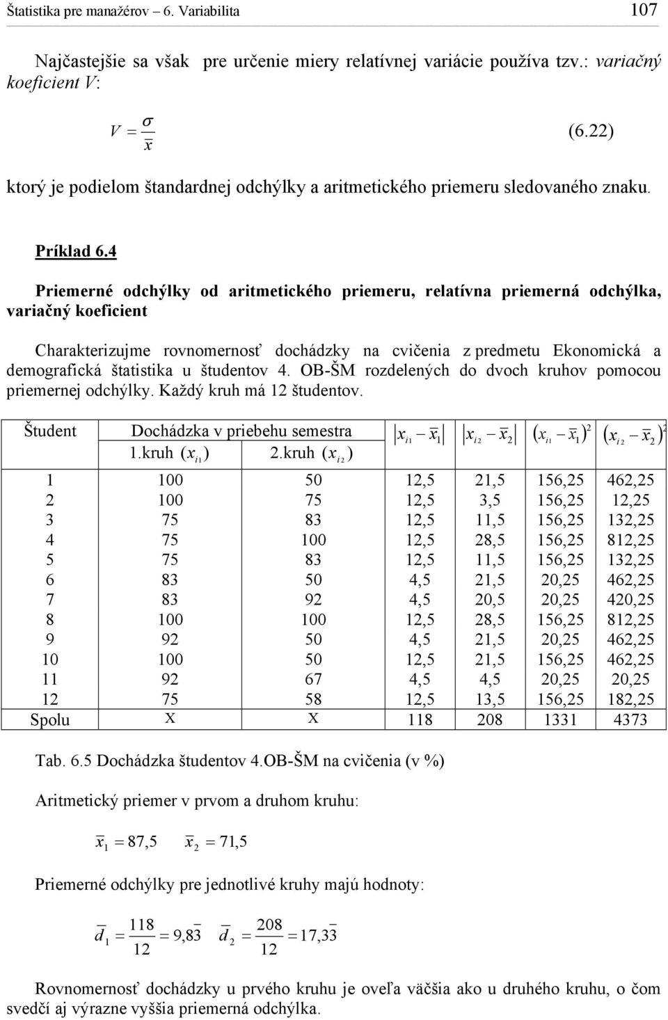 OB-ŠM rozeleých o voch ruhov pomocou premerej ochýly. Kažý ruh má štuetov. Štuet Docháza v prebehu semestra.ruh ).