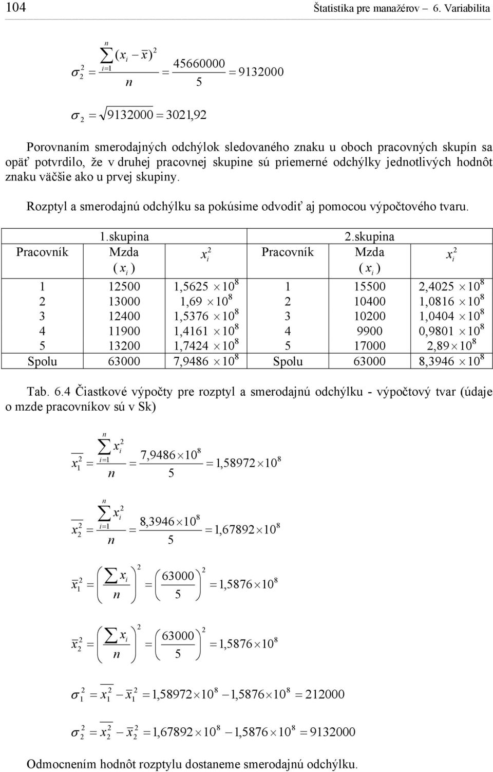 väčše ao u prvej supy. Rozptyl a smeroajú ochýlu sa poúsme ovoť aj pomocou výpočtového tvaru. Pracoví.supa Mza ( ).