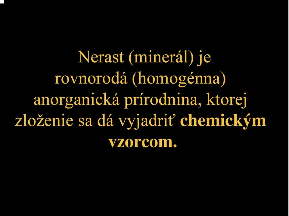 anorganická prírodnina,