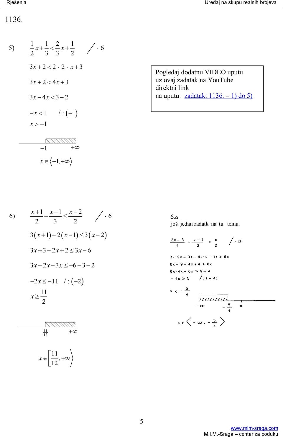 ) do ) x < / : x > + x, + x+ x x 6) 6 ( x+ ) ( x ) ( x ) 6.