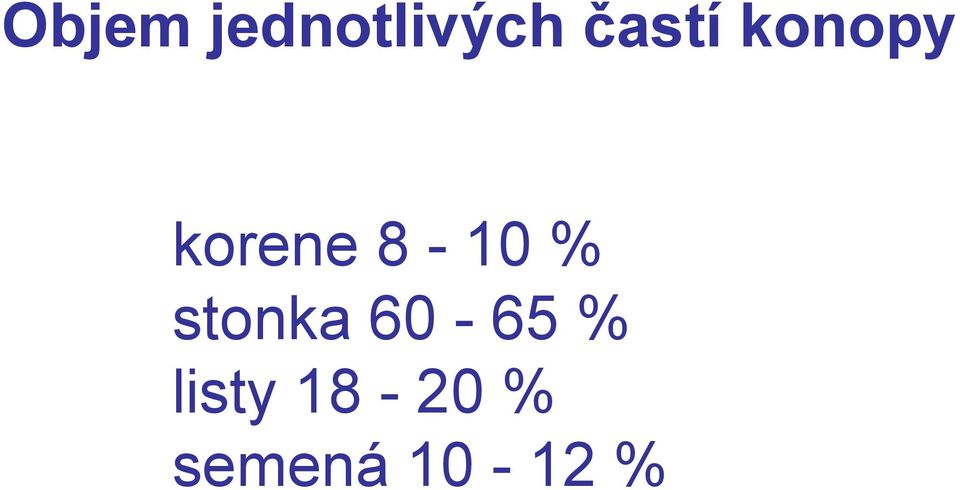 8-10 % stonka 60-65 %