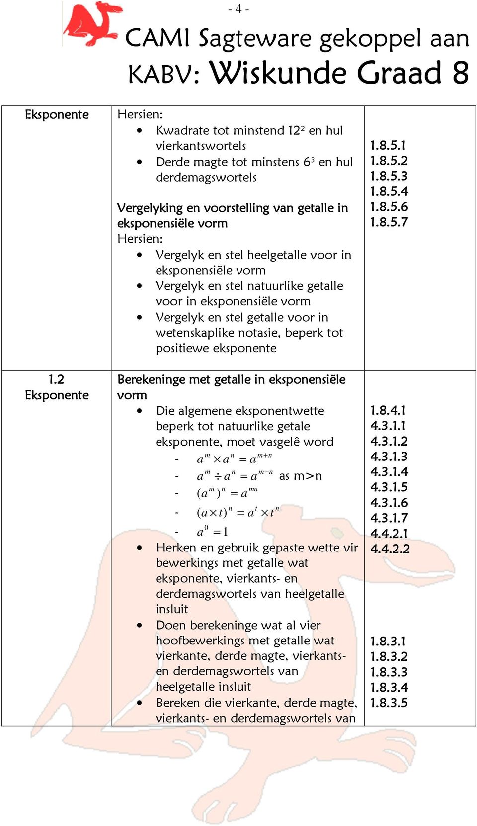 Vergelyk en stel heelgetalle voor in eksponensiële vorm Vergelyk en stel natuurlike getalle voor in eksponensiële vorm Vergelyk en stel getalle voor in wetenskaplike notasie, beperk tot positiewe