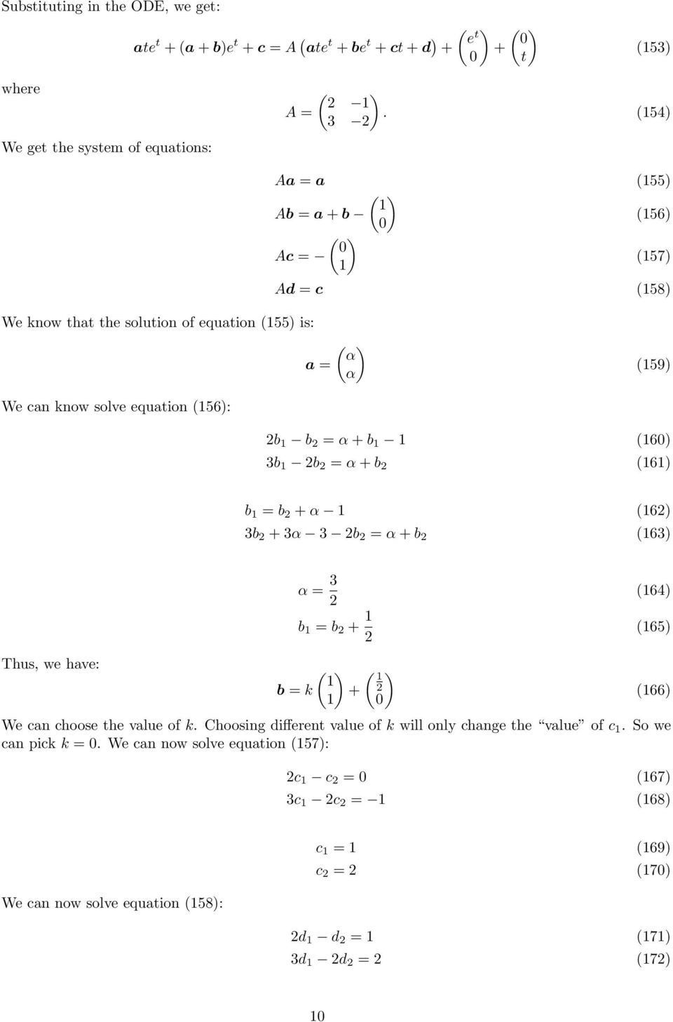 b (60 b b = α + b (6 b = b + α (6 b + α b = α + b (6 α = b = b + (64 (65 Thus, we have: ( ( b = k + 0 (66 We can choose the value of k.