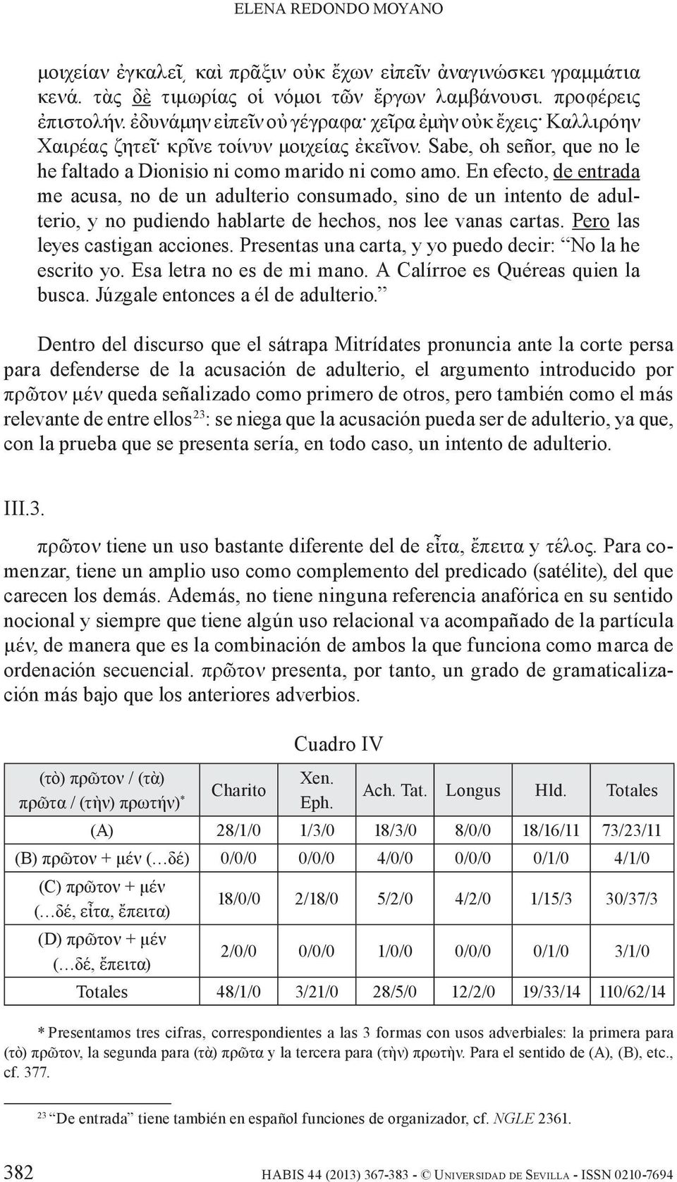 En efecto, de entrada me acusa, no de un adulterio consumado, sino de un intento de adulterio, y no pudiendo hablarte de hechos, nos lee vanas cartas. Pero las leyes castigan acciones.