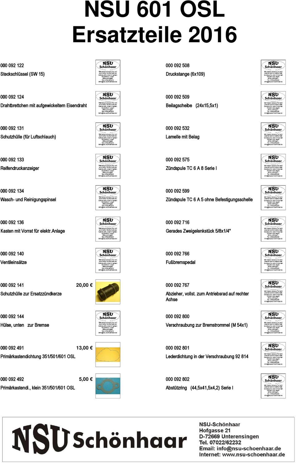 Befestigungsschelle 000 092 136 Kasten mit Vorrat für elektr.