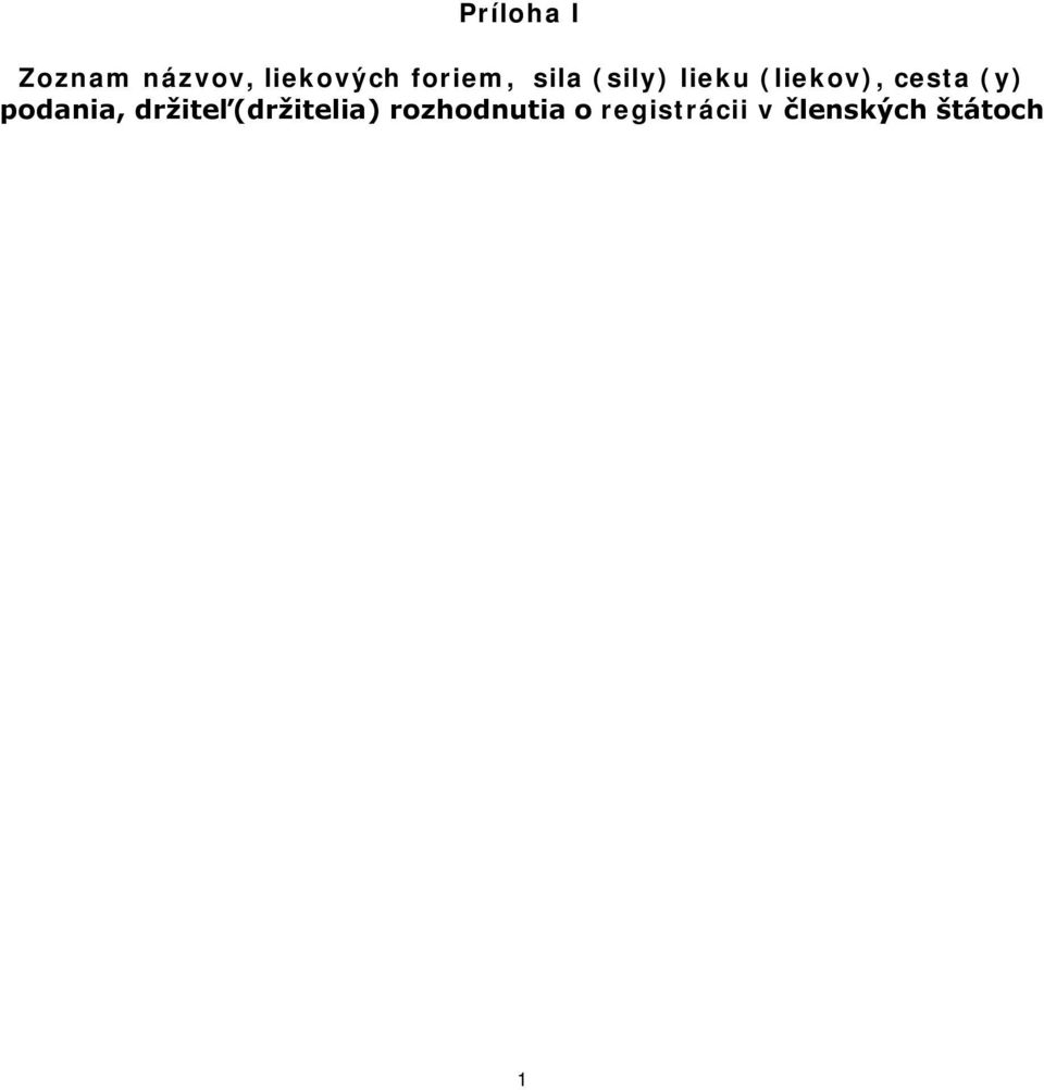 cesta (y) podania, držiteľ(držitelia)