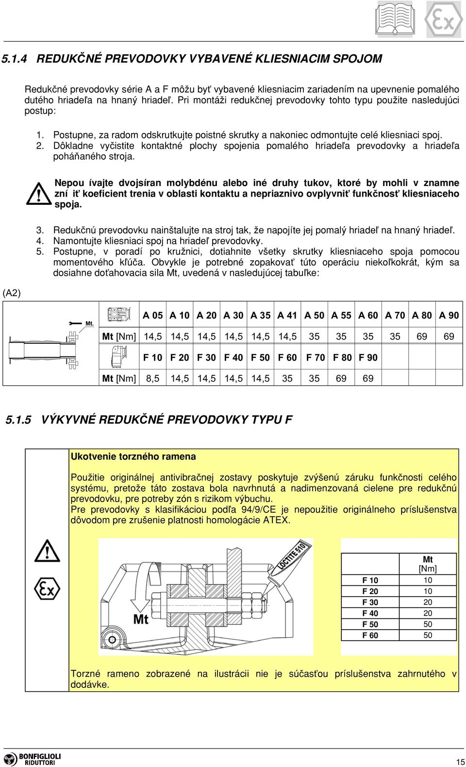 Dôkladne vyčistite kontaktné plochy spojenia pomalého hriadeľa prevodovky a hriadeľa poháňaného stroja.