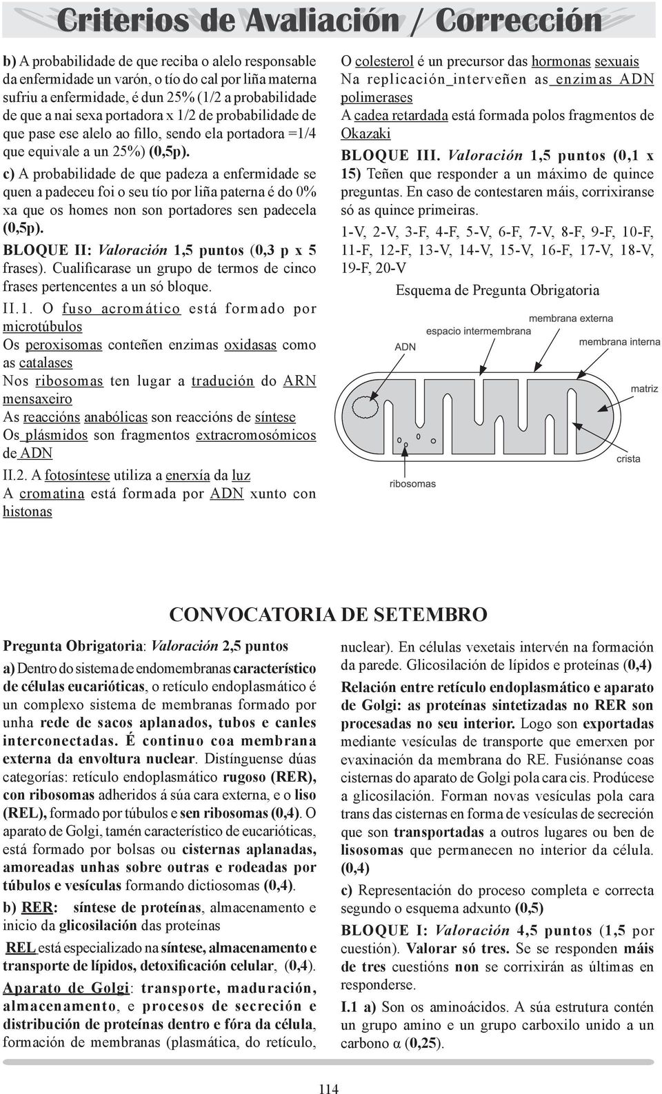 c) A probabilidade de que padeza a enfermidade se quen a padeceu foi o seu tío por liña paterna é do 0% xa que os homes non son portadores sen padecela (0,5p).