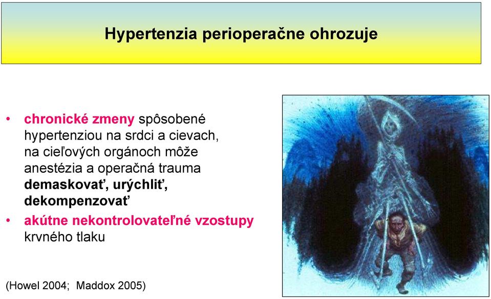 anestézia a operačná trauma demaskovať, urýchliť, dekompenzovať