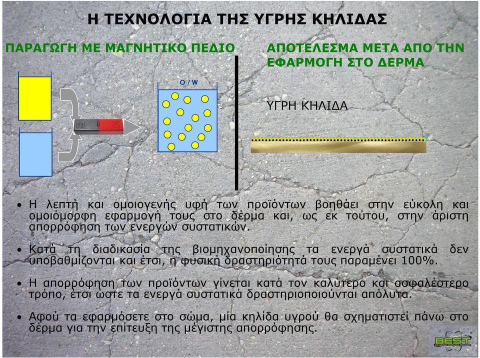 Κατά τη διαδικασία της βιομηχανοποίησης τα ενεργά συστατικά δεν υποβαθμίζονται και έτσι, η φυσική δραστηριότητά τους παραμένει 100%.