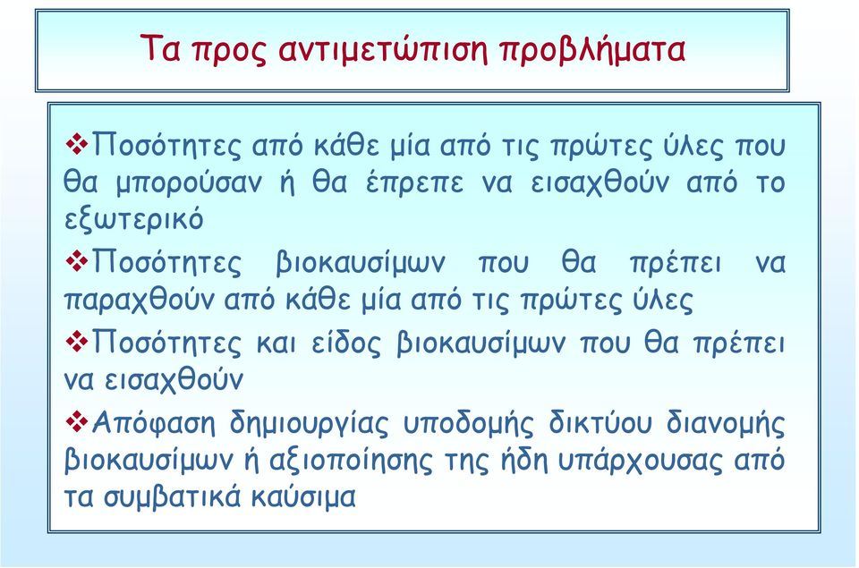 μία από τις πρώτες ύλες Ποσότητες και είδος βιοκαυσίμων που θα πρέπει να εισαχθούν Απόφαση