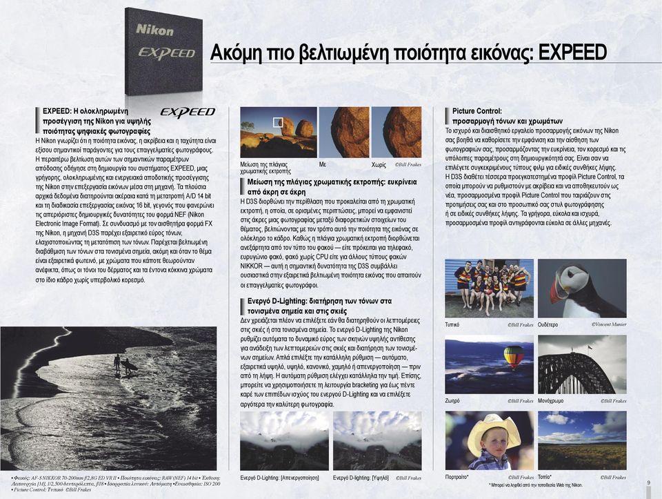 Η περαιτέρω βελτίωση αυτών των σημαντικών παραμέτρων απόδοσης οδήγησε στη δημιουργία του συστήματος EXPEED, μιας γρήγορης, ολοκληρωμένης και ενεργειακά αποδοτικής προσέγγισης της Nikon στην