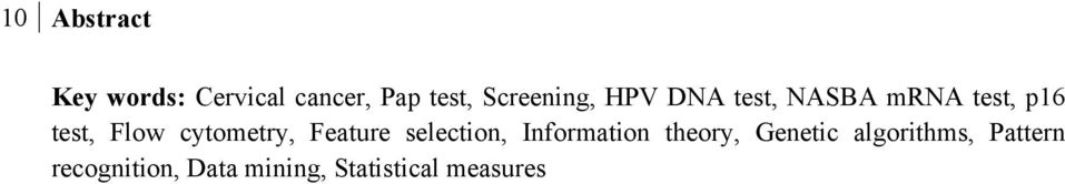 cytometry, Feature selection, Information theory, Genetic