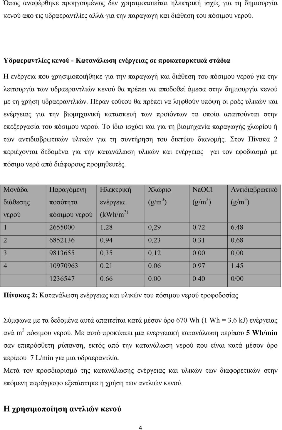 να αποδοθεί άµεσα στην δηµιουργία κενού µε τη χρήση υδραεραντλιών.