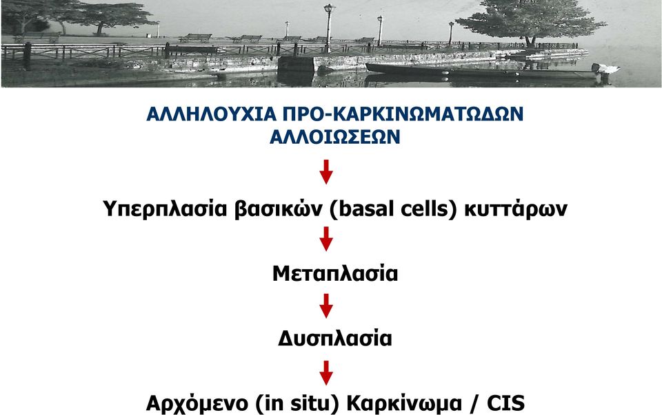(basal cells) κυττάρων Μεταπλασία