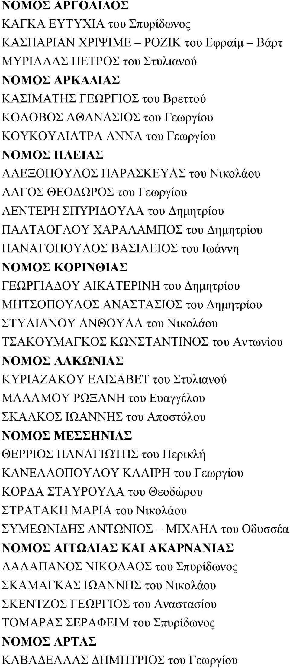 Υ Λ Α τουδ η μη τρίου Π Α Λ ΤΑ Ο ΓΛ Ο Υ ΧΑ Ρ Α Λ Α Μ Π Ο Σ τουδ η μη τρίου Π Α Ν Α ΓΟ Π Ο Υ Λ Ο Σ ΒΑ ΣΙΛ ΕΙΟ Σ τουιω άννη ΝΟΜΟΣ ΚΟΡΙΝΘΙΑΣ ΓΕΩΡ ΓΙΑ Δ Ο Υ Α ΙΚ Α ΤΕΡ ΙΝ Η τουδ η μη τρίου Μ Η ΤΣΟ Π Ο Υ