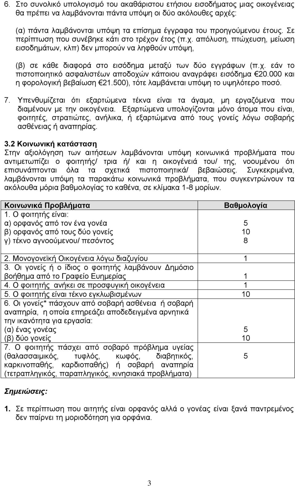 ρ. εάλ ην πηζηνπνηεηηθό αζθαιηζηέσλ απνδνρώλ θάπνηνπ αλαγξάθεη εηζόδεκα 20.000 θαη ε θνξνινγηθή βεβαίσζε 21.00), ηόηε ιακβάλεηαη ππόςε ην πςειόηεξν πνζό. 7.