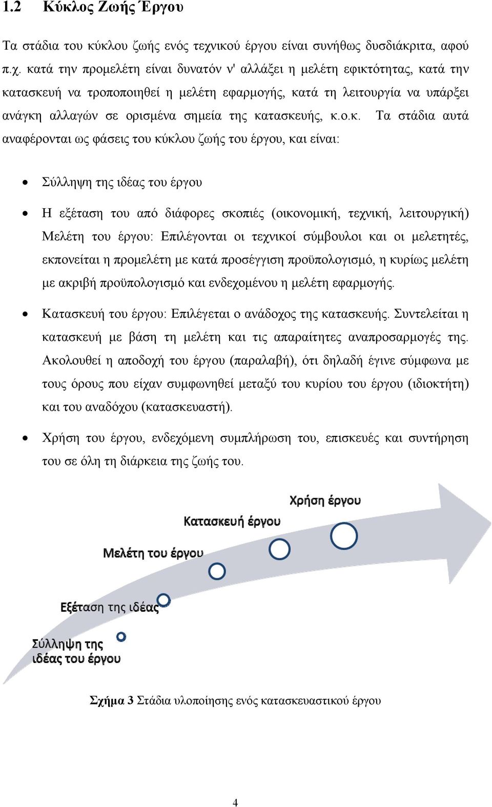 κατά την προμελέτη είναι δυνατόν ν' αλλάξει η μελέτη εφικτότητας, κατά την κατασκευή να τροποποιηθεί η μελέτη εφαρμογής, κατά τη λειτουργία να υπάρξει ανάγκη αλλαγών σε ορισμένα σημεία της