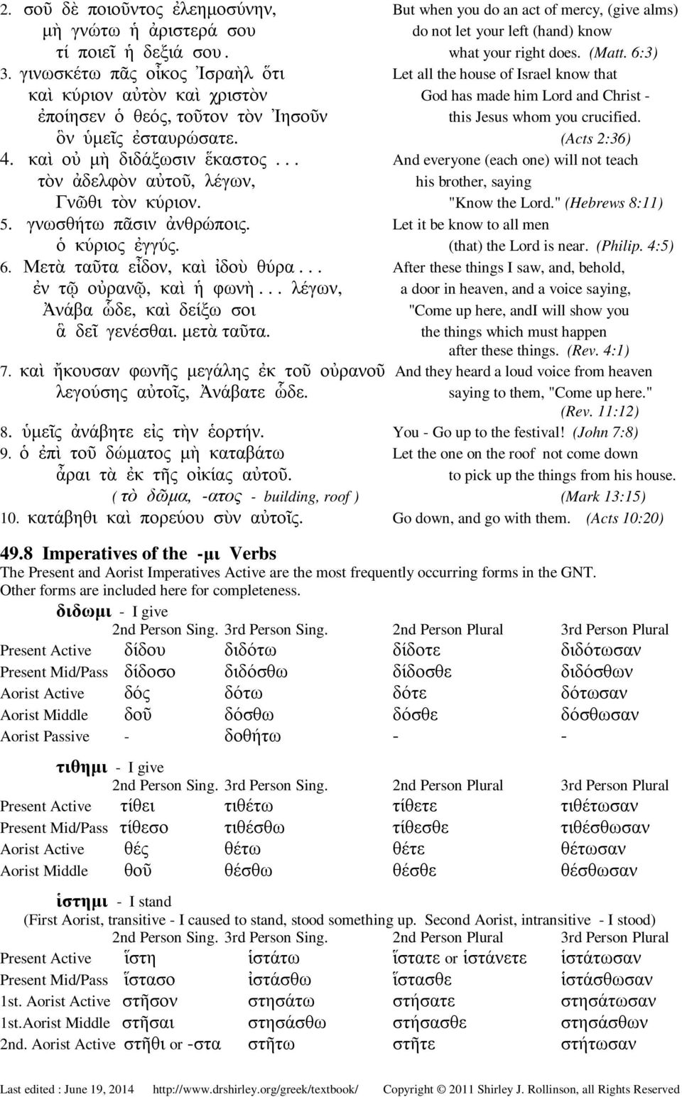 ὃν ὑµεῖς ἐσταυρώσατε. (Acts 2:36) 4. καὶ οὐ µὴ διδάξωσιν ἕκαστος... And everyone (each one) will not teach τὸν ἀδελφὸν αὐτοῦ, λέγων, his brother, saying Γνῶθι τὸν κύριον. "Know the Lord.