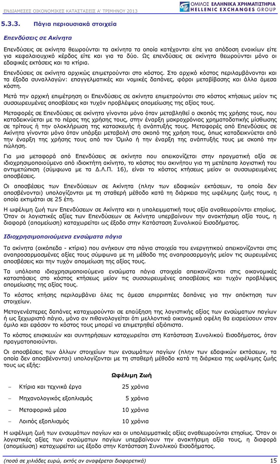 Στο αρχικό κόστος περιλαμβάνονται και τα έξοδα συναλλαγών: επαγγελματικές και νομικές δαπάνες, φόροι μεταβίβασης και άλλα άμεσα κόστη.