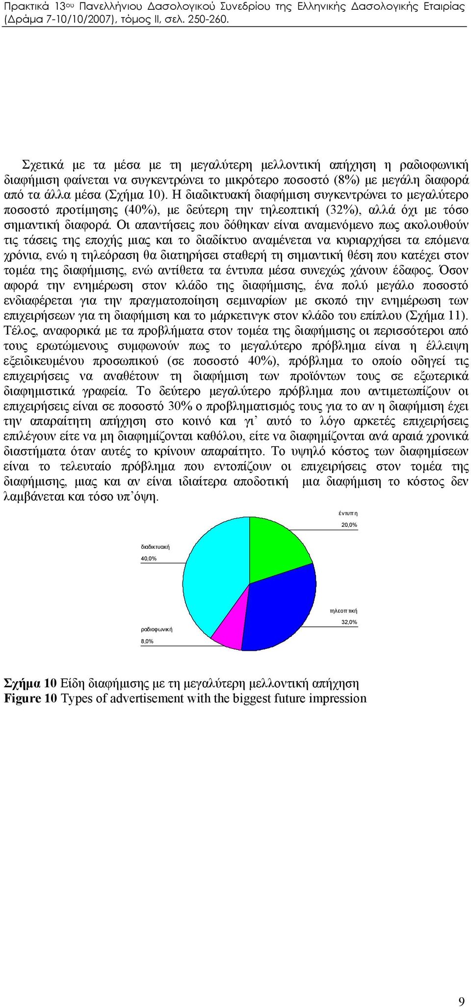 Οι απαντήσεις που δόθηκαν είναι αναμενόμενο πως ακολουθούν τις τάσεις της εποχής μιας και το διαδίκτυο αναμένεται να κυριαρχήσει τα επόμενα χρόνια, ενώ η τηλεόραση θα διατηρήσει σταθερή τη σημαντική