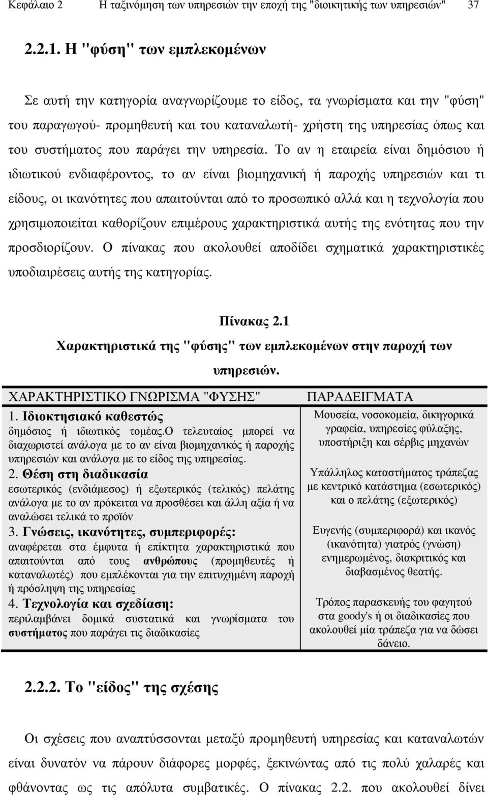 παξάγεη ηελ ππεξεζία.