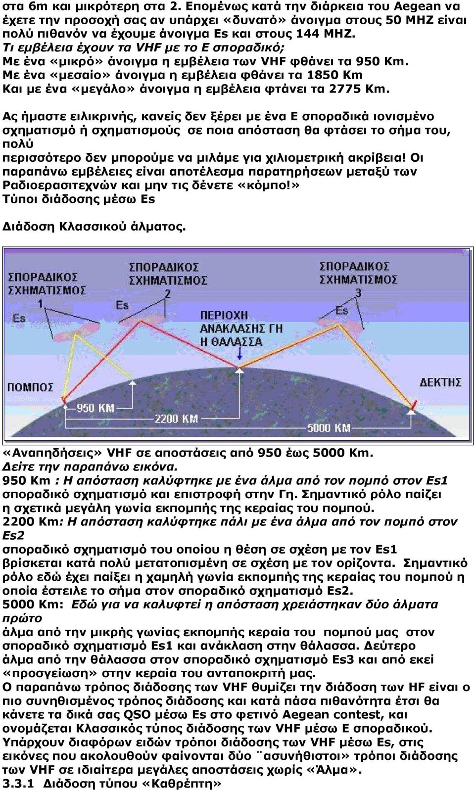 Με ένα «µεσαίο» άνοιγµα η εµβέλεια φθάνει τα 1850 Km Και µε ένα «µεγάλο» άνοιγµα η εµβέλεια φτάνει τα 2775 Km.
