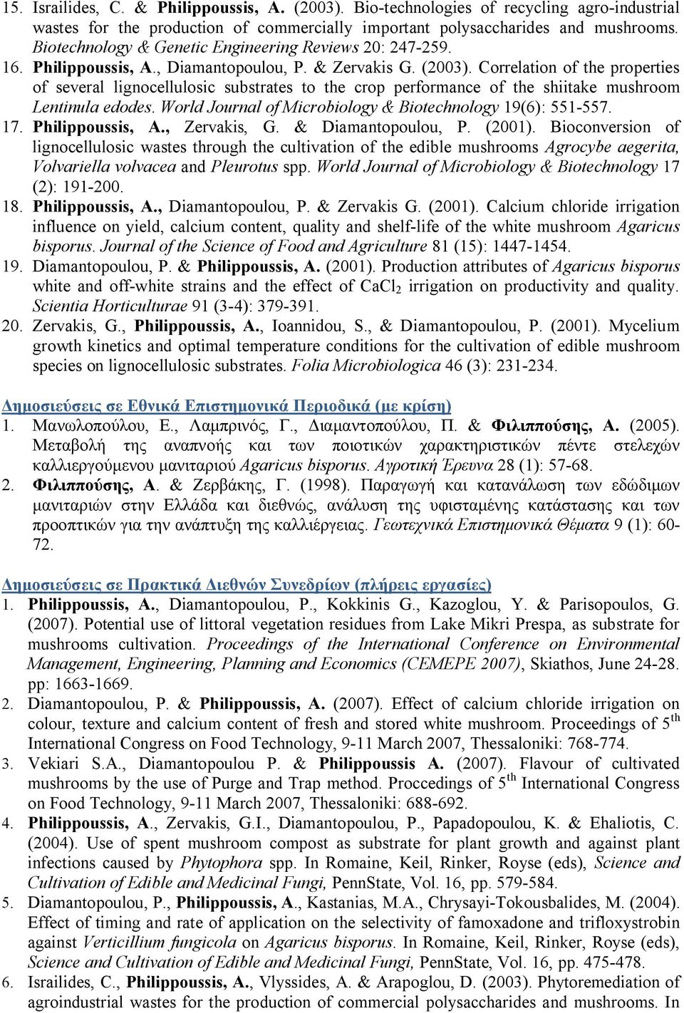 Correlation of the properties of several lignocellulosic substrates to the crop performance of the shiitake mushroom Lentinula edodes. World Journal of Microbiology & Biotechnology 19(6): 551-557. 17.