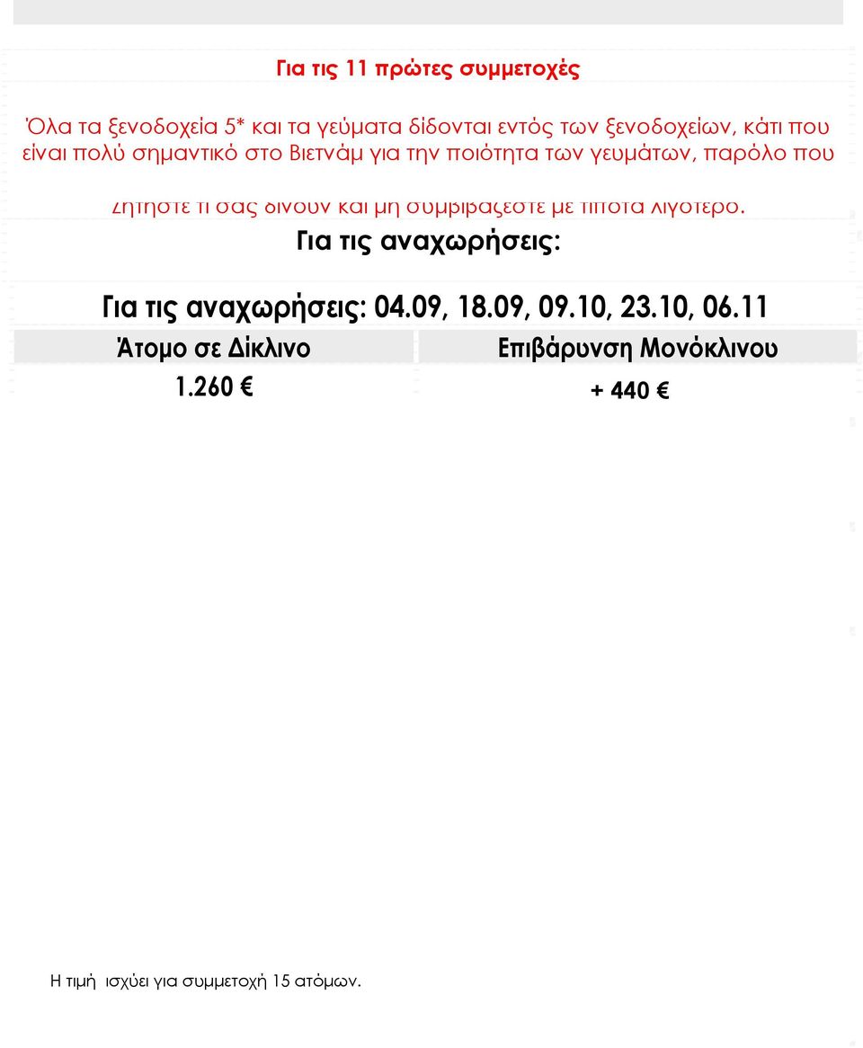 εστιατόρια. Ζητήστε τι σας δίνουν και μη συμβιβάζεστε με τίποτα λιγότερο.