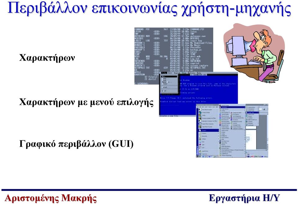 Χαρακτήρων µε µενού