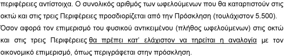 προσδιορίζεται από την Πρόσκληση (τουλάχιστον 5.500).