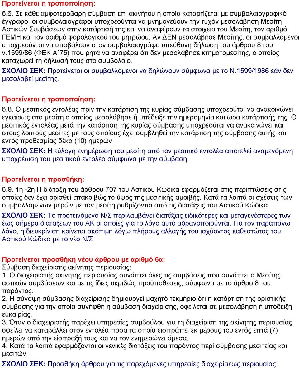 κατάρτισή της και να αναφέρουν τα στοιχεία του Μεσίτη, τον αριθμό ΓΕΜΗ και τον αριθμό φορολογικού του μητρώου.