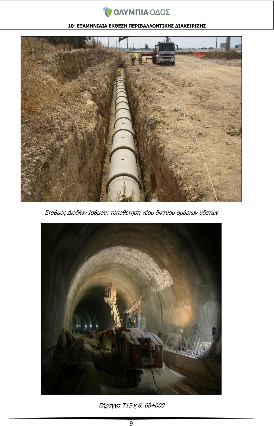νέου δικτύου ομβρίων