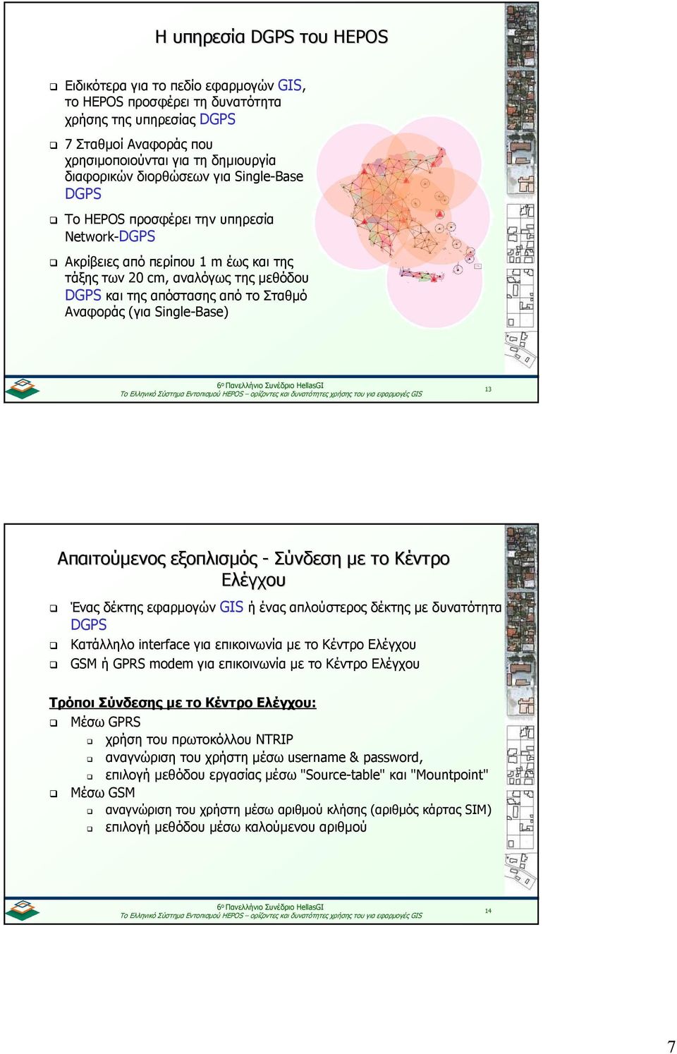 (για Single-Base) 13 Απαιτούµενος εξοπλισµός - Σύνδεση µε το Κέντρο Ελέγχου Ένας δέκτης εφαρµογών GIS ή ένας απλούστερος δέκτης µε δυνατότητα DGPS Κατάλληλο interface για επικοινωνία µε το Κέντρο