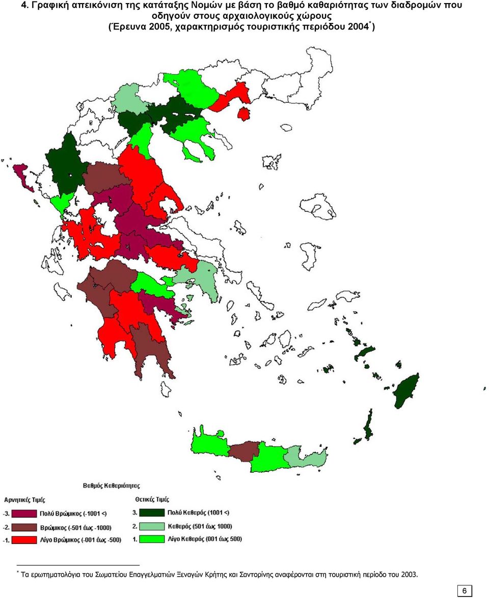 χαρακτηρισμός τουριστικής περιόδου 2004 * ) * Τα ερωτηματολόγια του