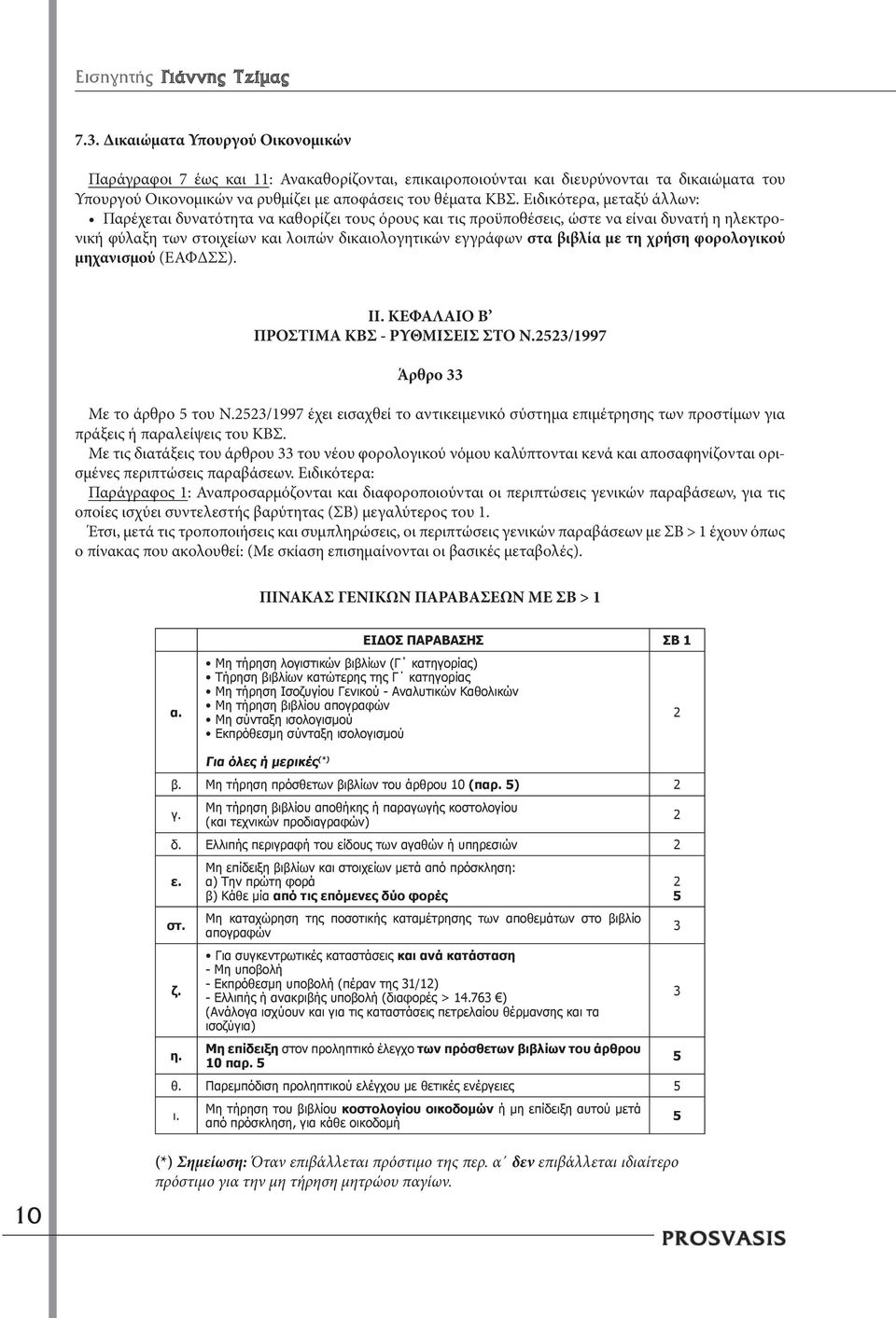 Ειδικότερα, μεταξύ άλλων: Παρέχεται δυνατότητα να καθορίζει τους όρους και τις προϋποθέσεις, ώστε να είναι δυνατή η ηλεκτρονική φύλαξη των στοιχείων και λοιπών δικαιολογητικών εγγράφων στα βιβλία με