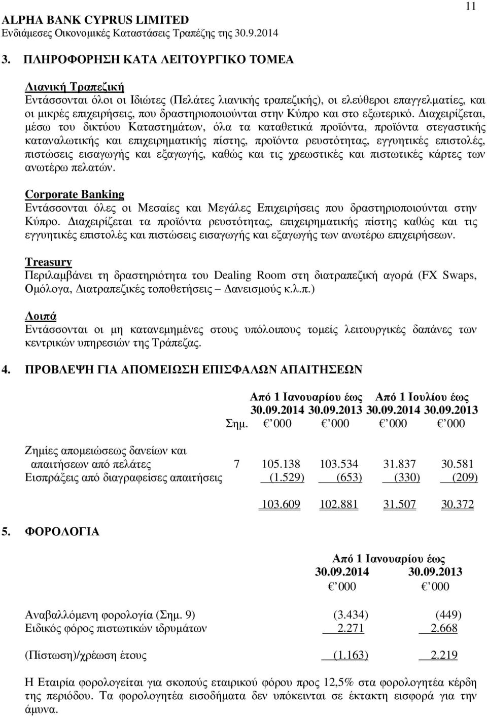 ιαχειρίζεται, µέσω του δικτύου Καταστηµάτων, όλα τα καταθετικά προϊόντα, προϊόντα στεγαστικής καταναλωτικής και επιχειρηµατικής πίστης, προϊόντα ρευστότητας, εγγυητικές επιστολές, πιστώσεις εισαγωγής
