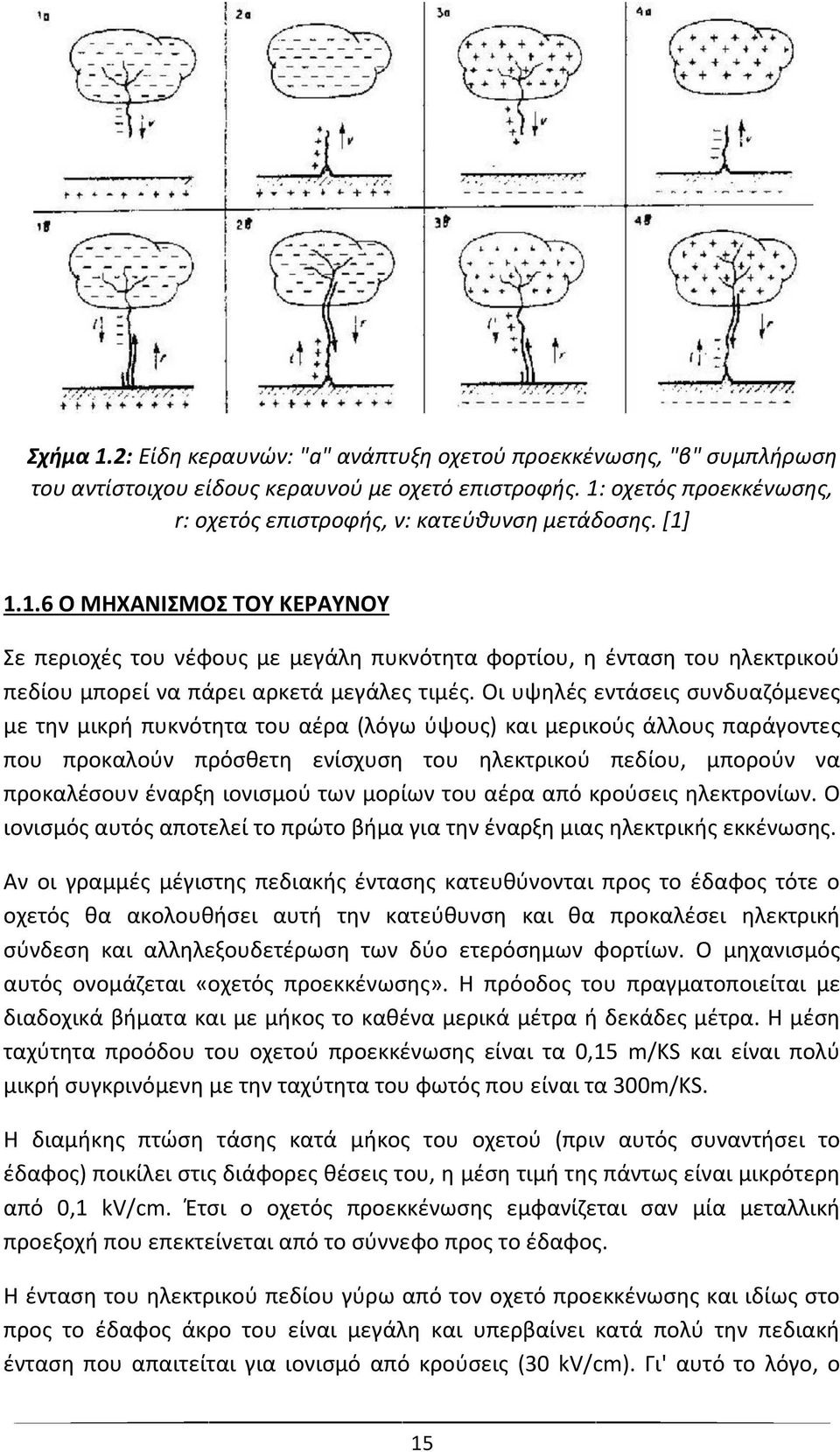 Οι υψηλές εντάσεις συνδυαζόμενες με την μικρή πυκνότητα του αέρα (λόγω ύψους) και μερικούς άλλους παράγοντες που προκαλούν πρόσθετη ενίσχυση του ηλεκτρικού πεδίου, μπορούν να προκαλέσουν έναρξη