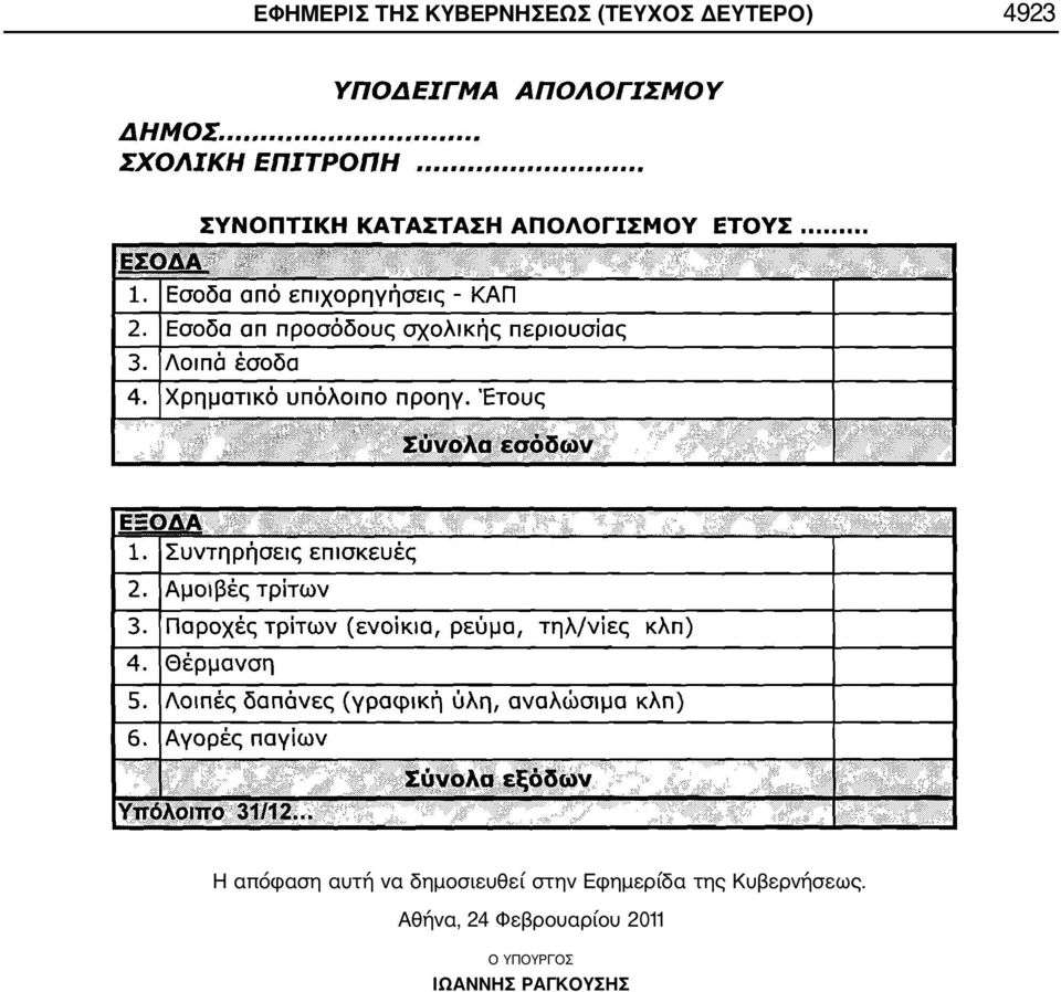 δημοσιευθεί στην Εφημερίδα της