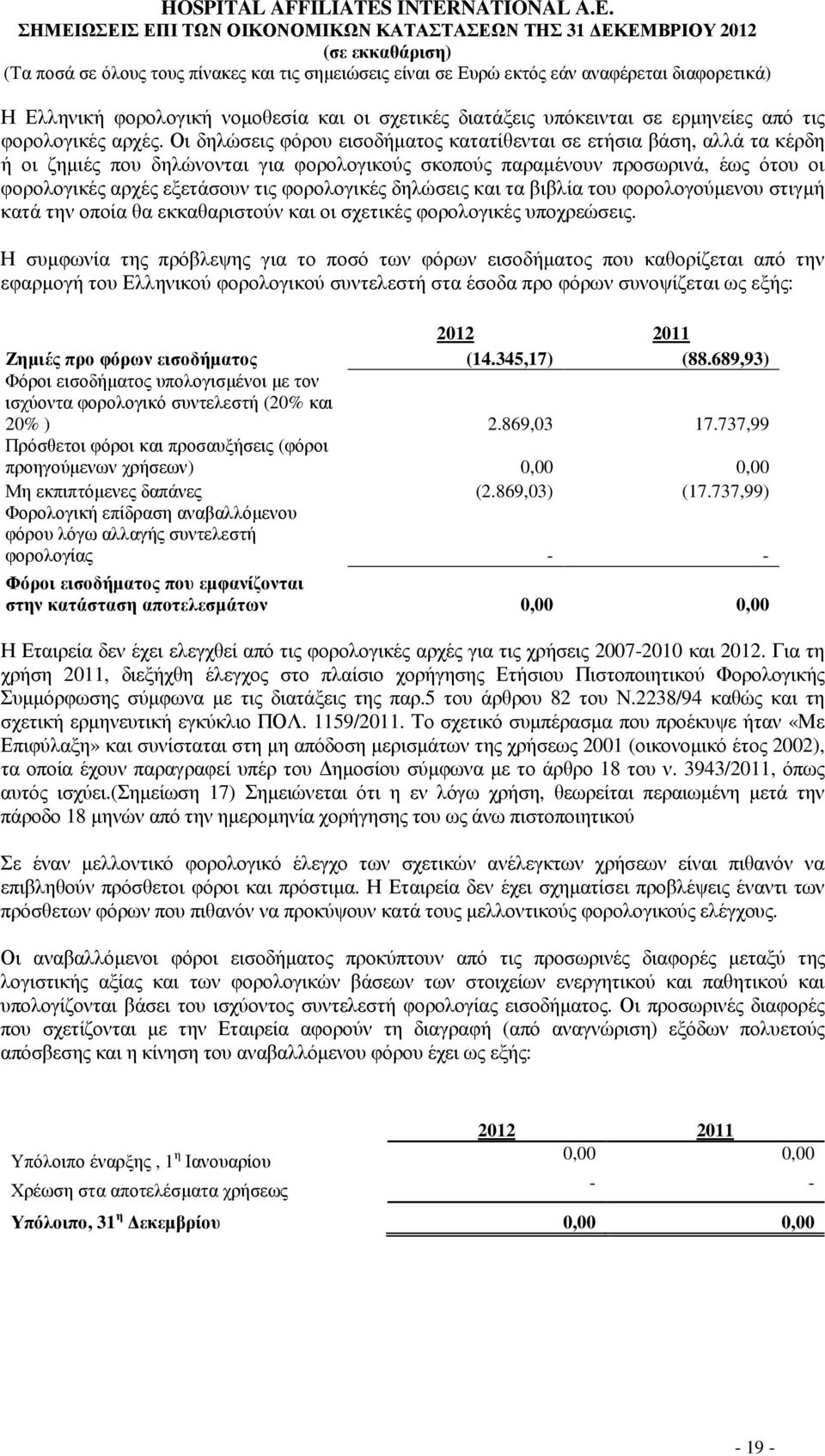 φορολογικές δηλώσεις και τα βιβλία του φορολογούµενου στιγµή κατά την οποία θα εκκαθαριστούν και οι σχετικές φορολογικές υποχρεώσεις.