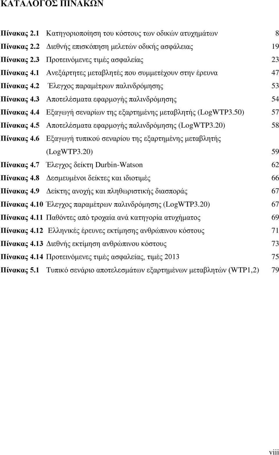 4 Εξαγωγή σεναρίων της εξαρτημένης μεταβλητής (LogWTP3.50) 57 Πίνακας 4.5 Αποτελέσματα εφαρμογής παλινδρόμησης (LogWTP3.20) 58 Πίνακας 4.6 Εξαγωγή τυπικού σεναρίου της εξαρτημένης μεταβλητής (LogWTP3.