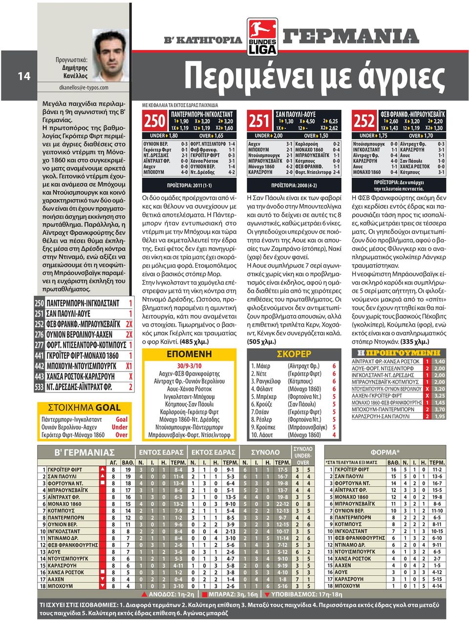 Γειτονικό ντέρμπι έχουμε και ανάμεσα σε Μπόχουμ και Ντούισμπουργκ και κοινό χαρακτηριστικό των δύο ομάδων είναι ότι έχουν πραγματοποιήσει άσχημη εκκίνηση στο πρωτάθλημα.