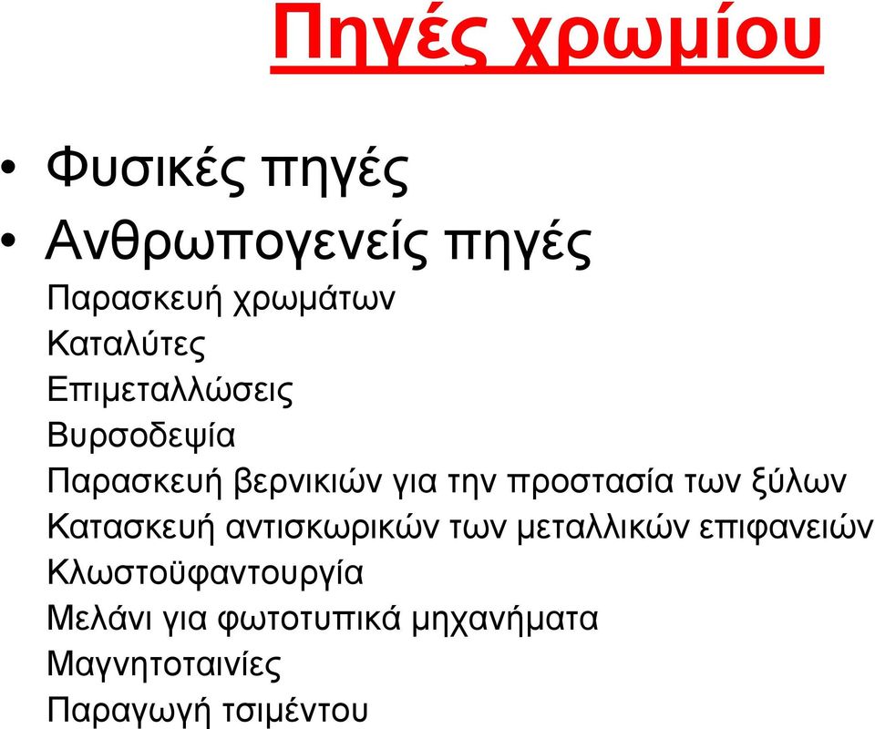 πξνζηαζία ησλ μύισλ Καηαζθεπή αληηζθσξηθώλ ησλ κεηαιιηθώλ επηθαλεηώλ