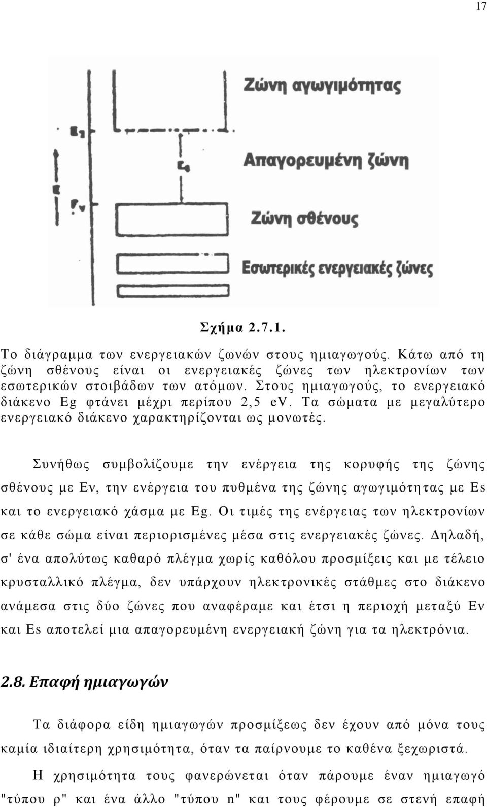 οκήεςξ ζοιαμθίγμοιε ηδκ εκένβεζα ηδξ ημνοθήξ ηδξ γχκδξ ζεέκμοξ ιε Δκ, ηδκ εκένβεζα ημο ποειέκα ηδξ γχκδξ αβςβζιυηδ ηαξ ιε Es ηαζ ημ εκενβεζαηυ πάζια ιε Eg.