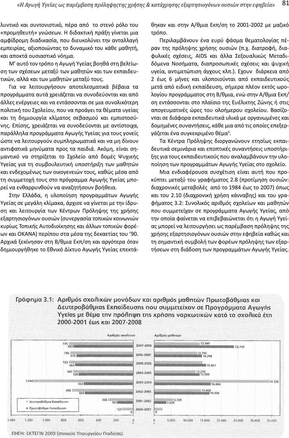 Μ αυτό τον τρόπο η Αγωγή Υγείας βοηθά στη βελτίωση των σχέσεων μεταξύ των μαθητών και των εκπαιδευτικών, αλλά και των μαθητών μεταξύ τους.