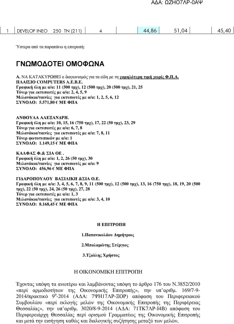 571,80 ΜΕ ΦΠΑ ΑΝΘΟΥΛΑ ΑΛΕΞΑΝ ΡΗ.